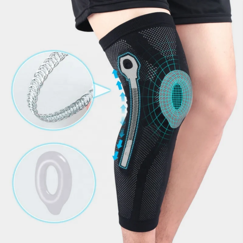 Breathable Leg Sleeves Knitted Spring Support Gym Compression Warm Leg Sleeve Non-Slip Silicone Pad, Black
Breathable Leg Sleeves Knitted Spring Support Gym Compression Warm Leg Sleeve Non-Slip Silicone Pad, Black