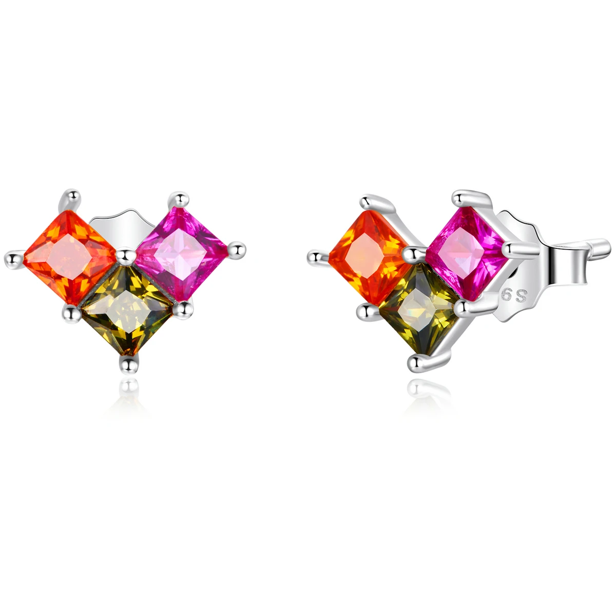 SCE1170 High quality trendy 925 sterling silver colorful love zircon stud earrings 2021
SCE1170 High quality trendy 925 sterling silver colorful love zircon stud earrings 2021