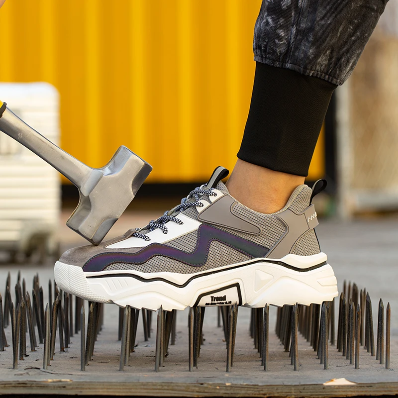 High Quality Men's Women's Sports Safety Shoes for Multifunctional Outdoor Protective Shoes Reflective Design
High Quality Men's Women's Sports Safety Shoes for Multifunctional Outdoor Protective Shoes Reflective Design