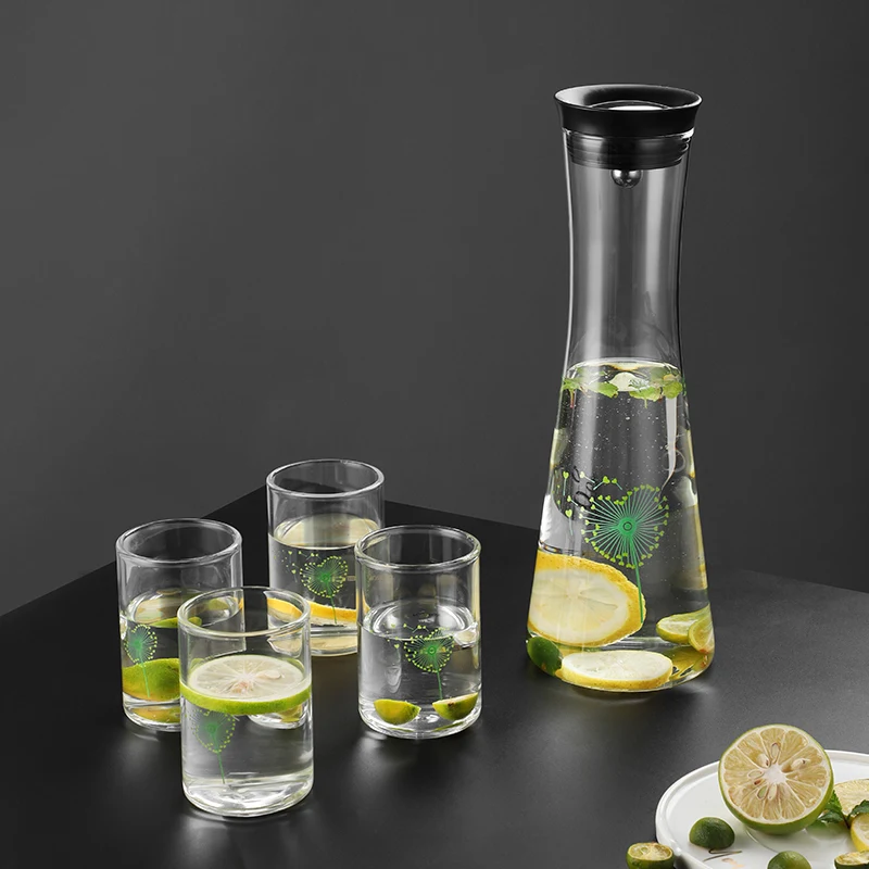 Slim Body Shaped Water Jug Cooler Hot Water Pot Transparent Thick Glass Customized Logo Jug And Glasses Set
Slim Body Shaped Water Jug Cooler Hot Water Pot Transparent Thick Glass Customized Logo Jug And Glasses Set