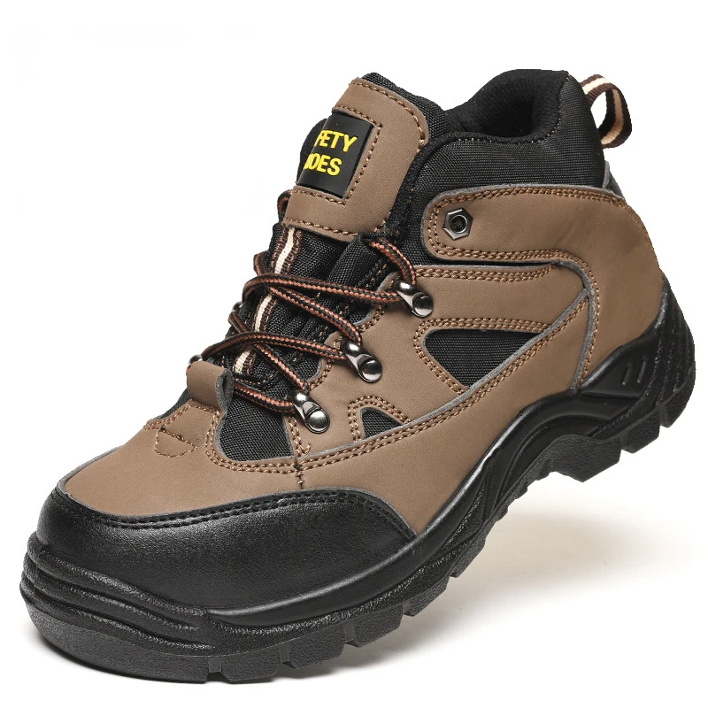 Factory low price anti-smash safety working footwear industry work safety shoes, Brown
Factory low price anti-smash safety working footwear industry work safety shoes, Brown