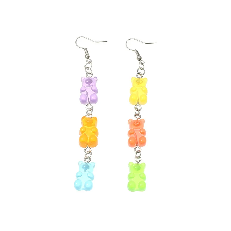 Funny Colorful Cartoon Animal Bear Earring Lovely Resin Bear Candy Color Earring For Women Girl Daily Jewelry Unique Party Gift
Funny Colorful Cartoon Animal Bear Earring Lovely Resin Bear Candy Color Earring For Women Girl Daily Jewelry Unique Party Gift