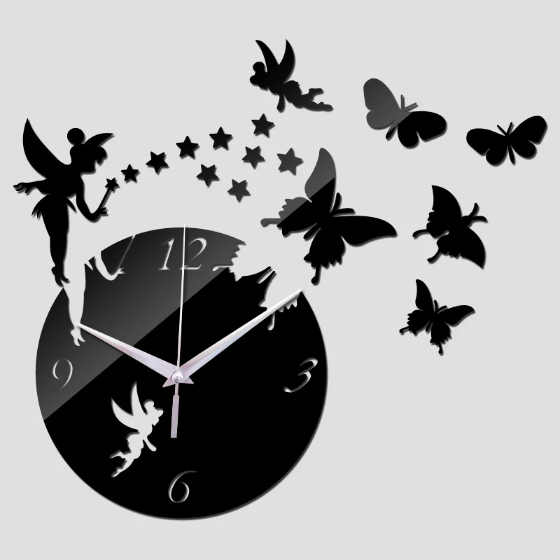 home decor large luxury mirror clock 3d diy butterfly stickers acrylic wall clock reloj pared horloge, Sliver,black,gold,
home decor large luxury mirror clock 3d diy butterfly stickers acrylic wall clock reloj pared horloge, Sliver,black,gold,