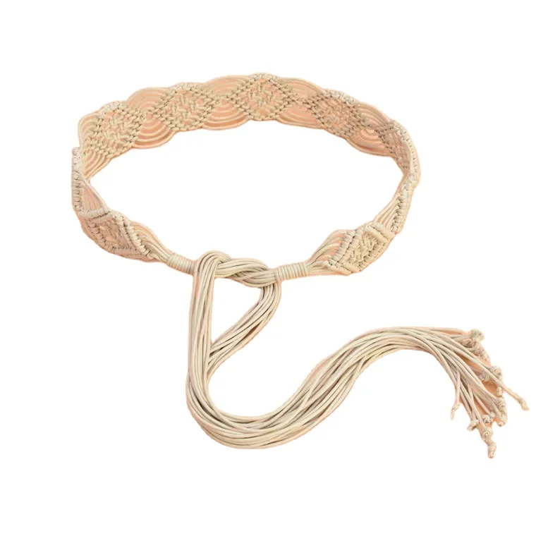 Macrame Bohemian decoration accessories Tassel Thin Braided Belt Women's Dress Knotted Decorated home decor, White black brown or customized color
Macrame Bohemian decoration accessories Tassel Thin Braided Belt Women's Dress Knotted Decorated home decor, White black brown or customized color