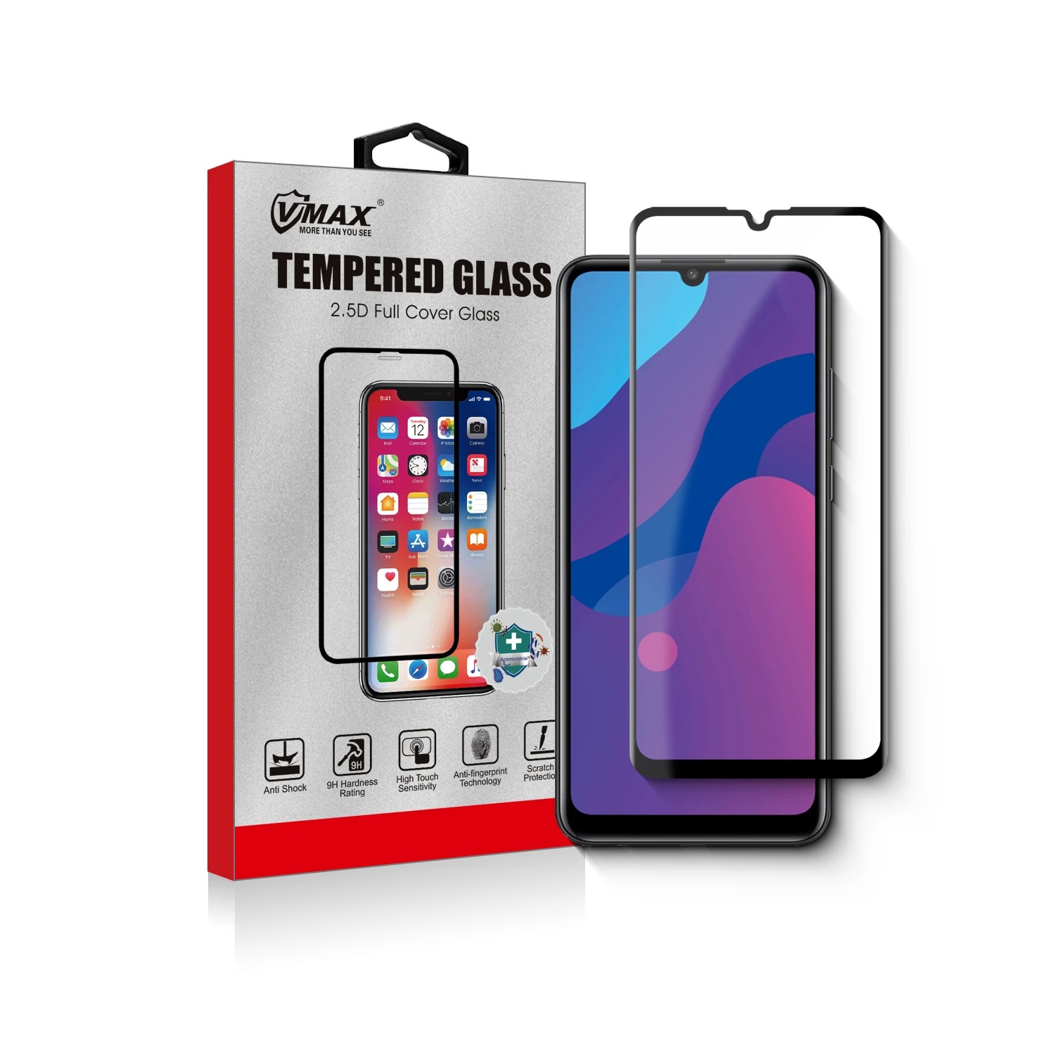 2.5d full cover 9H screen protector glass for huawei honor 9a screen protector tempered glass
2.5d full cover 9H screen protector glass for huawei honor 9a screen protector tempered glass
