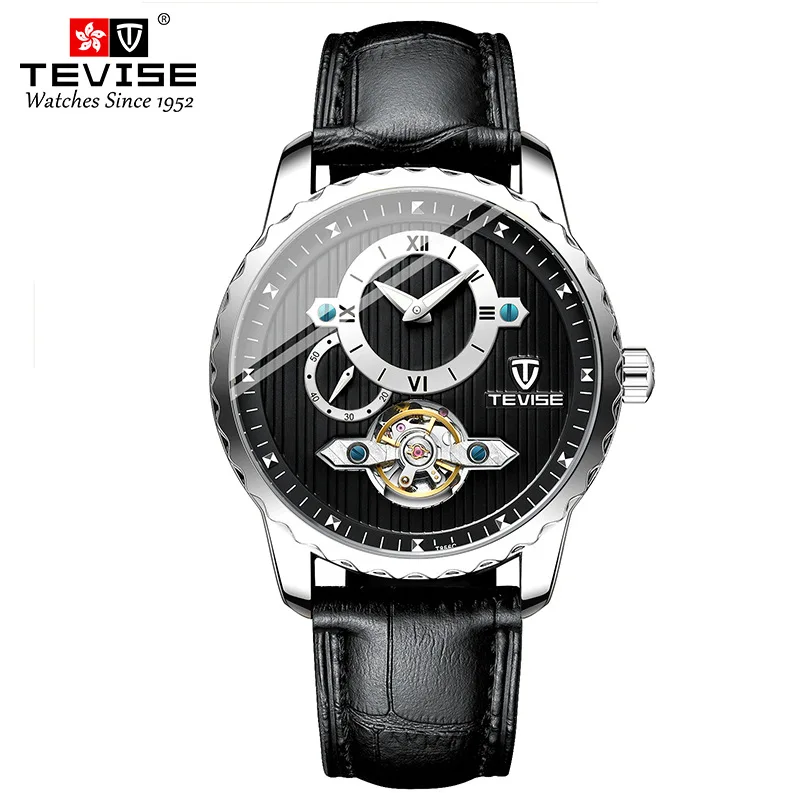Fashion Tourbillon Movement Men Waterproof Watch Leather Automatic Mechanical Mens Quality Watches, Optional
Fashion Tourbillon Movement Men Waterproof Watch Leather Automatic Mechanical Mens Quality Watches, Optional