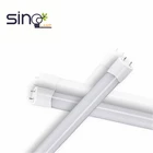 2019 hot sale china products 85-265V T8 LED 9W 12w 18w 22w Glass LIGHT Tube With Aluminum Cap