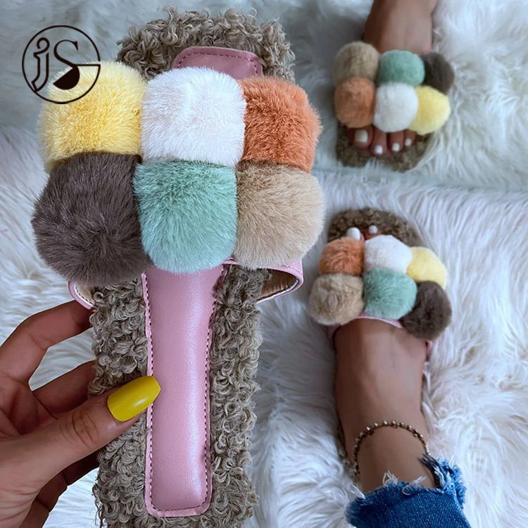 Wholesale 2021 colorful furry slippers casual fancy winter slippers comfort soft slippers, Picture
Wholesale 2021 colorful furry slippers casual fancy winter slippers comfort soft slippers, Picture