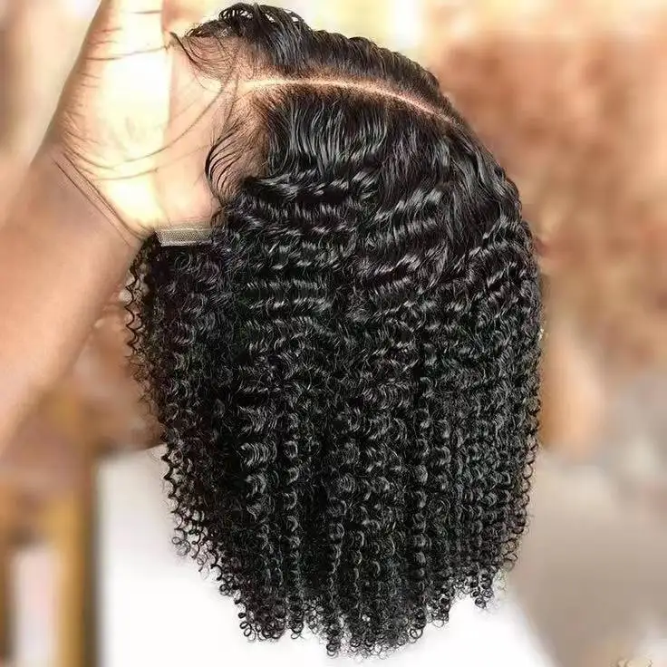 afro water curly Brazilian Human Hair Transparent HD 360 Lace Front Wig pre plucked For Black Women
afro water curly Brazilian Human Hair Transparent HD 360 Lace Front Wig pre plucked For Black Women