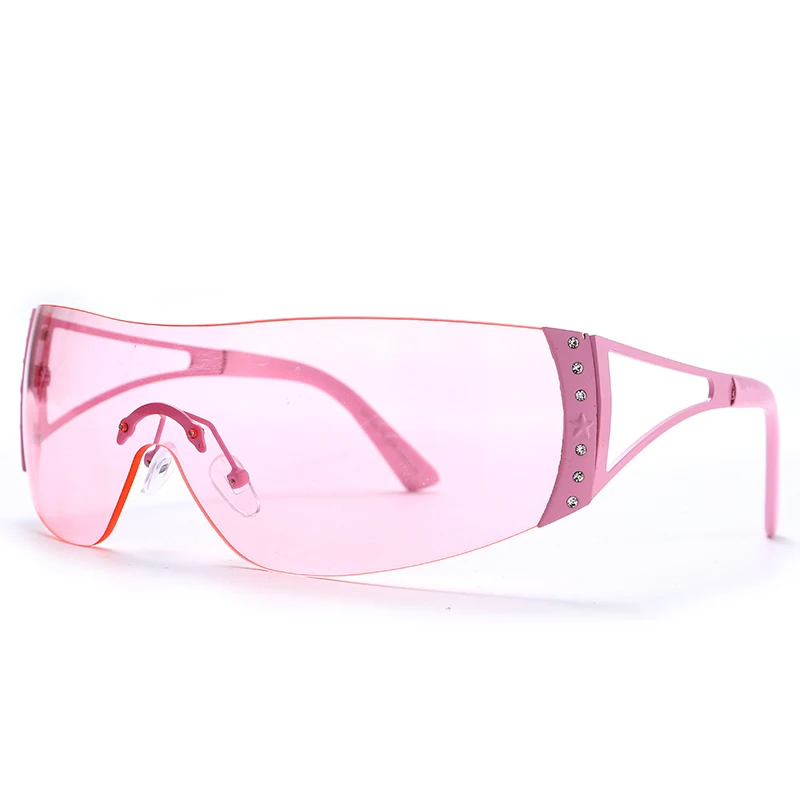 Trendy One Piece Oversized Sunglasses Women Luxury Diamond Gradient Shades Uv400 Shiny Crystal Custom Brand Sunglasses
Trendy One Piece Oversized Sunglasses Women Luxury Diamond Gradient Shades Uv400 Shiny Crystal Custom Brand Sunglasses