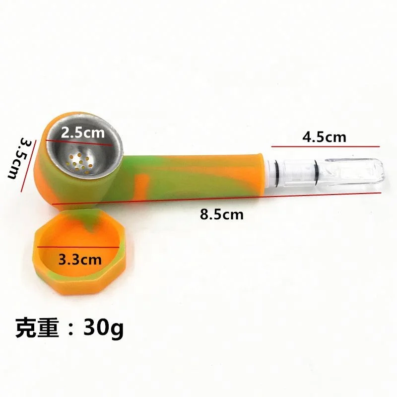 JH Portable Camouflage Silicone Pipe with Filter Weed Tobacco Smoking Pipe, Picture
JH Portable Camouflage Silicone Pipe with Filter Weed Tobacco Smoking Pipe, Picture