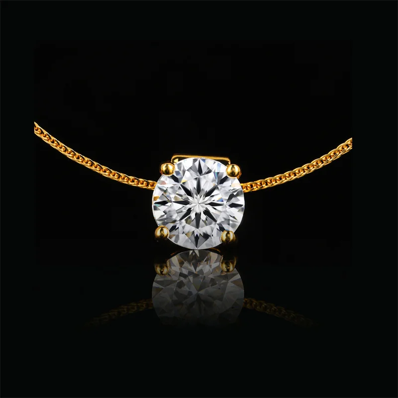 Factory Outlet Hot Sale 925 Silver 3 Carat Round Cut Moissanite Pendant Classic Necklace Pendant For Women
Factory Outlet Hot Sale 925 Silver 3 Carat Round Cut Moissanite Pendant Classic Necklace Pendant For Women