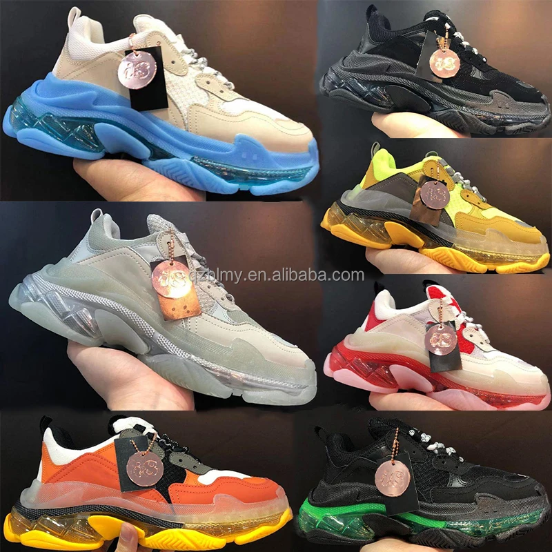 Trendy High Quality Luxury Sneakers Brand Logo Air Cushion Trainers Shoe Track Men Women Triple S sport shoes
Trendy High Quality Luxury Sneakers Brand Logo Air Cushion Trainers Shoe Track Men Women Triple S sport shoes