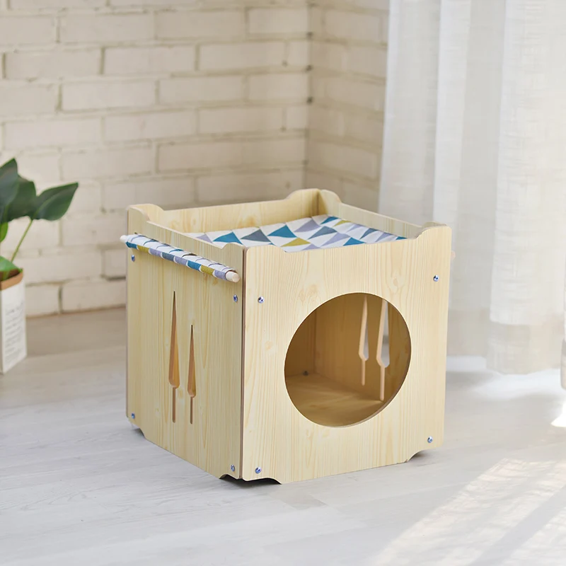 wholesale wooden multi purpose cat platform durable pet house hammock nest round hole
wholesale wooden multi purpose cat platform durable pet house hammock nest round hole