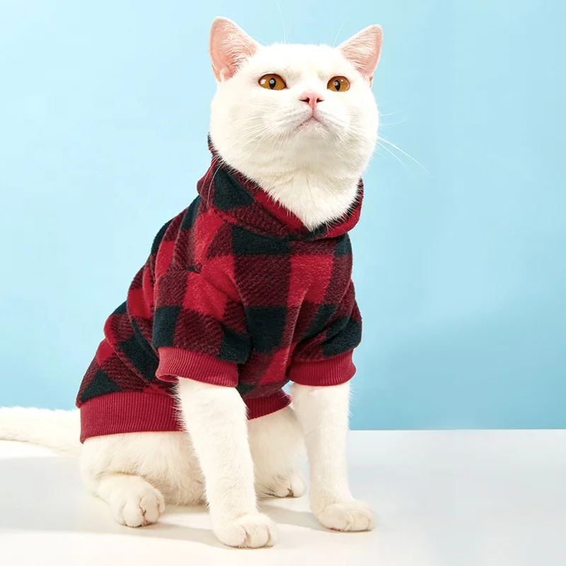 2021 New Christmas Dog Clothes Black White Plaid Hooded Pet Jacket Cat Pet Clothes 
2021 New Christmas Dog Clothes Black White Plaid Hooded Pet Jacket Cat Pet Clothes
