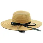 Custom Printing Paper Straw Panama Hat Wide Brim Ribbon Printing Straw Hat Mexico Sombreros Summer Beach Sun Straw Hat