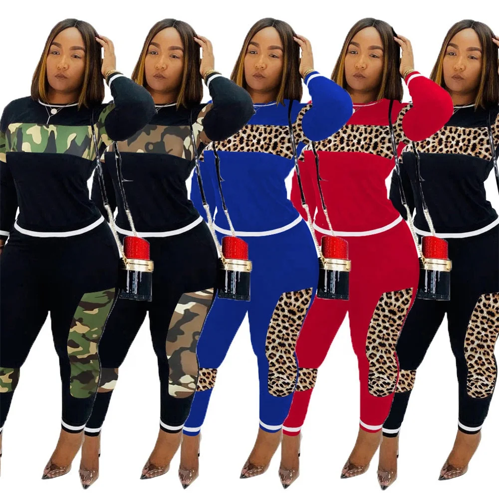 Female sports suit casual lady fashion suits leopard pattern Women Clothing Set, Picture
Female sports suit casual lady fashion suits leopard pattern Women Clothing Set, Picture