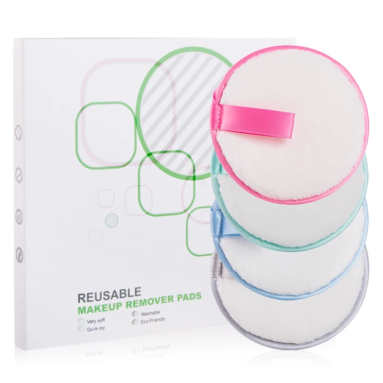 Private Label 4Pcs Set Reusable Two Tone Flannel Puff Washable Makeup Remover Pads Sets
Private Label 4Pcs Set Reusable Two Tone Flannel Puff Washable Makeup Remover Pads Sets