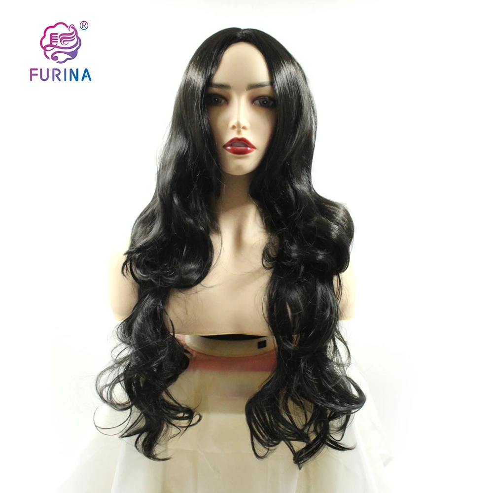 Wholesale For Black Women Cheap Body Wave Black Natural color long wavy premium Synthetic Wig
Wholesale For Black Women Cheap Body Wave Black Natural color long wavy premium Synthetic Wig