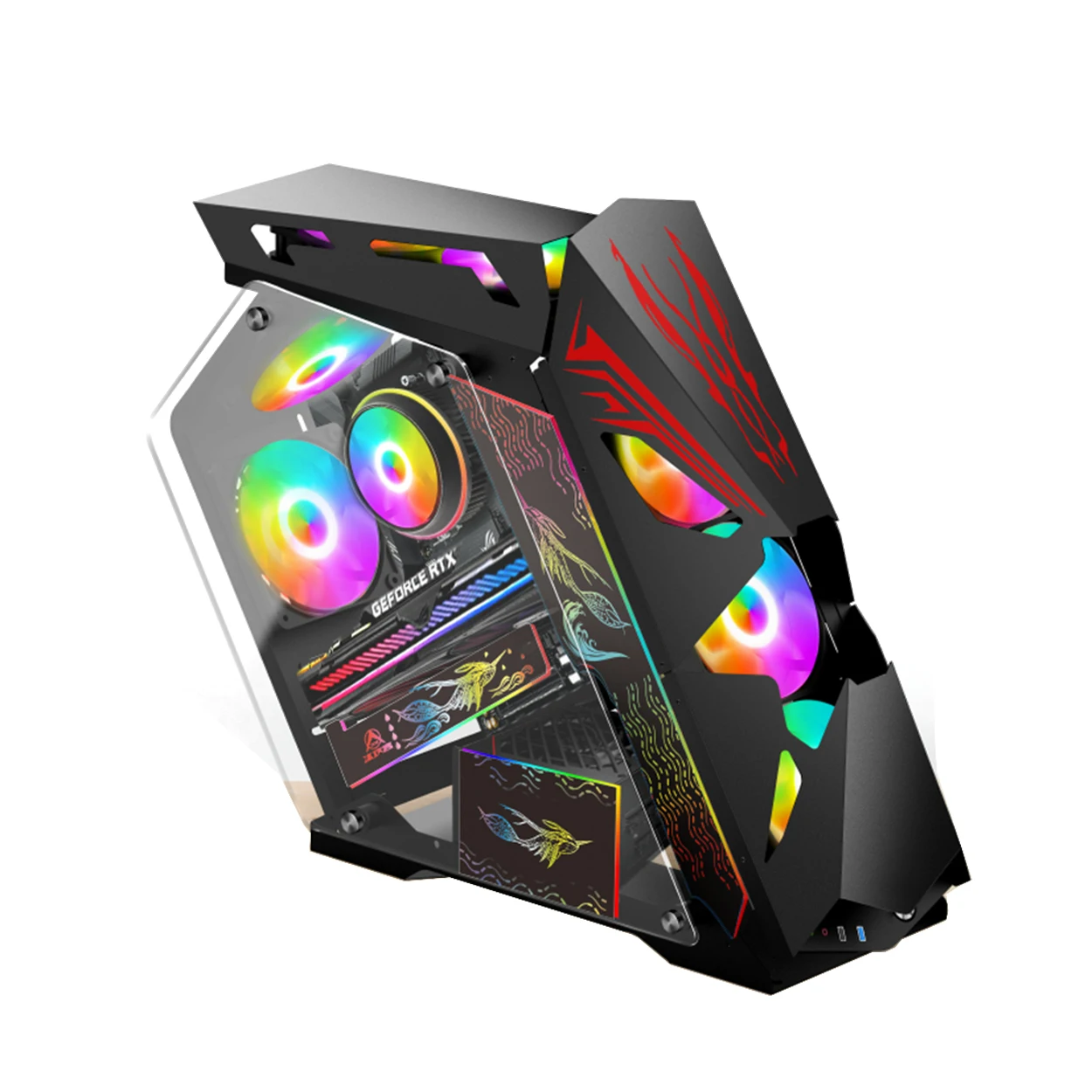RGB Light Strip Computer Case Game Computer Case pc case computer with ssd factory wholesale
RGB Light Strip Computer Case Game Computer Case pc case computer with ssd factory wholesale