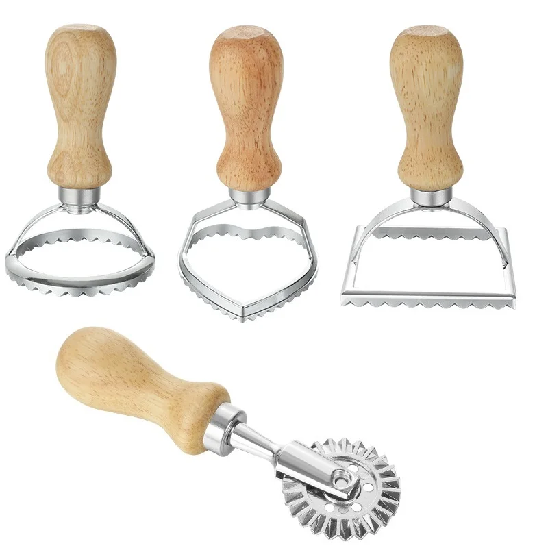 (4pcs) Italian Pasta Cutter Tool Square Round Heart Wheel Cookie Ravioli Stamp Dumpling Molds
(4pcs) Italian Pasta Cutter Tool Square Round Heart Wheel Cookie Ravioli Stamp Dumpling Molds