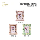Photo Flower Edge Ceramic Photo Frame For Gift Table Decoration 4x6inch