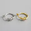 JD Jewelry Custom Fashion Japan and Korea style Knot 18K gold plated S925 Sterling Silver earrings