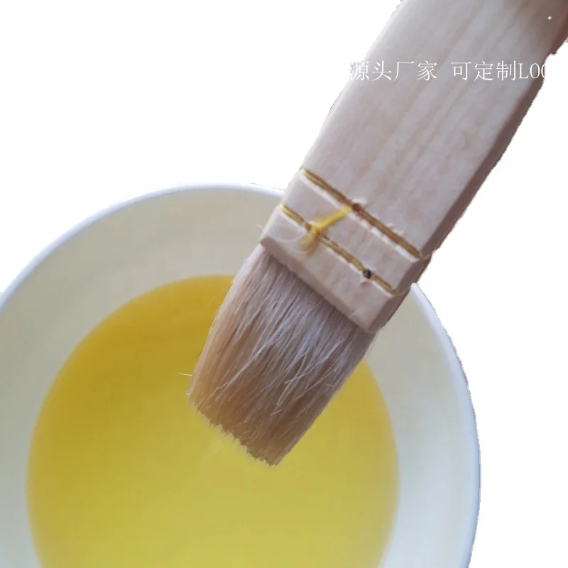 Wooden handle thread through wool brush barbecue egg cake moon cake oil brush factory direct sale wool
Wooden handle thread through wool brush barbecue egg cake moon cake oil brush factory direct sale wool