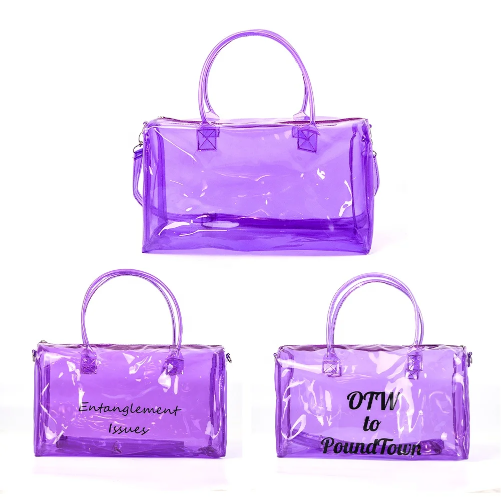 Womens Custom Travel Waterproof, Colorful Transparent Duffle Bag Pvc Clear Duffle Bag/
Womens Custom Travel Waterproof, Colorful Transparent Duffle Bag Pvc Clear Duffle Bag/