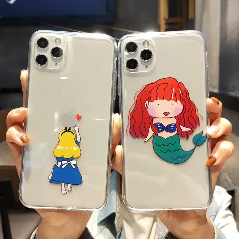 transparent princess Ariel Alice clear Case For iphone 12 pro max 12 Mini 11 XS X Soft cartoon Cases, Colorful
transparent princess Ariel Alice clear Case For iphone 12 pro max 12 Mini 11 XS X Soft cartoon Cases, Colorful