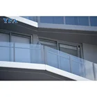 Glass Porch Balcony Balustrade Profile Aluminum