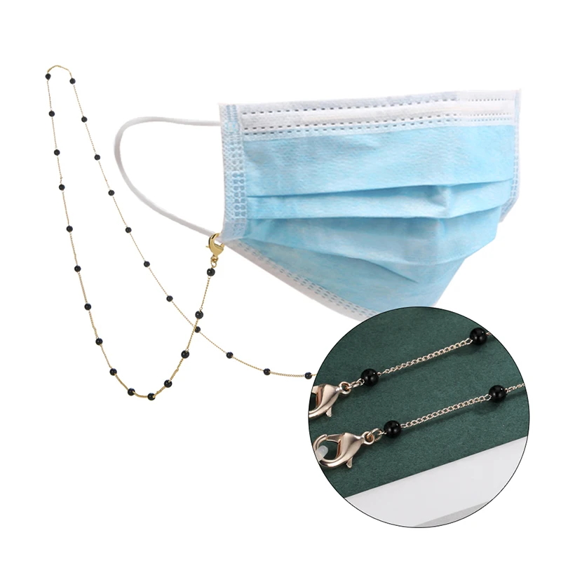 NewMask Sunglasses Reading Beaded Glasses Chain Lanyard Anti-slip Metal Eyewear Cord Eyeglasses Black Bead Handmade Neck Strap, As shown
NewMask Sunglasses Reading Beaded Glasses Chain Lanyard Anti-slip Metal Eyewear Cord Eyeglasses Black Bead Handmade Neck Strap, As shown