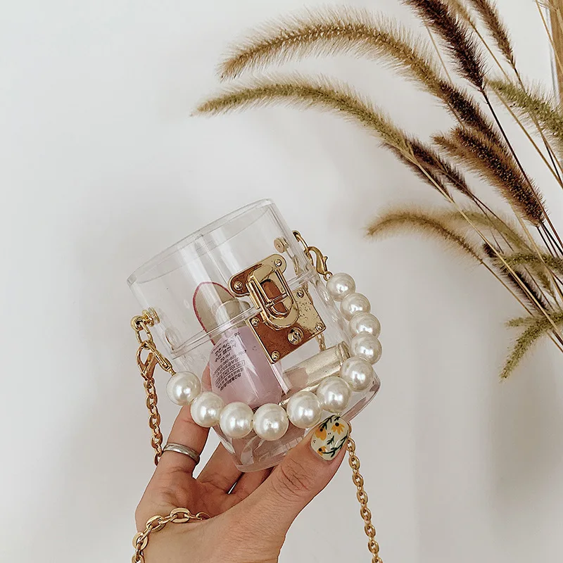 Women Fashion Luxury Acrylic Handbags Trendy Unique Designer Purses 2020 Woman Evening Transparent Pearl Bags
Women Fashion Luxury Acrylic Handbags Trendy Unique Designer Purses 2020 Woman Evening Transparent Pearl Bags