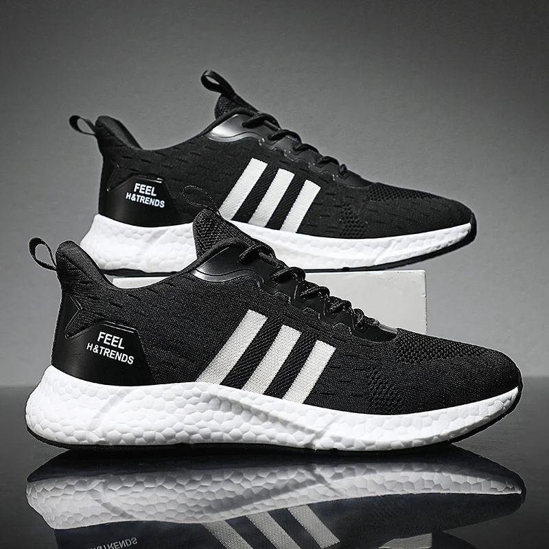 Factory Wholesale Men's Fashion Sneakers Breathable Casual Running Fly Knit Sports shoes
Factory Wholesale Men's Fashion Sneakers Breathable Casual Running Fly Knit Sports shoes
