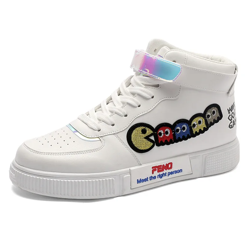Couple Sport Shoes Casual Unisex Hot Sale Fashiontrend High Top Youth Shoes Skatboard Shoes, White
Couple Sport Shoes Casual Unisex Hot Sale Fashiontrend High Top Youth Shoes Skatboard Shoes, White