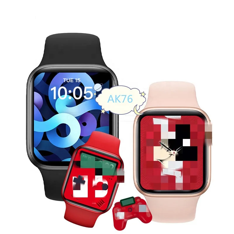 AK76 Women Men 1.75'' IWO Watch 6 smart watch BT Call Fitness Heart Rate Tracker play Games smartwatch For ios Android, Black white pink red blue
AK76 Women Men 1.75'' IWO Watch 6 smart watch BT Call Fitness Heart Rate Tracker play Games smartwatch For ios Android, Black white pink red blue