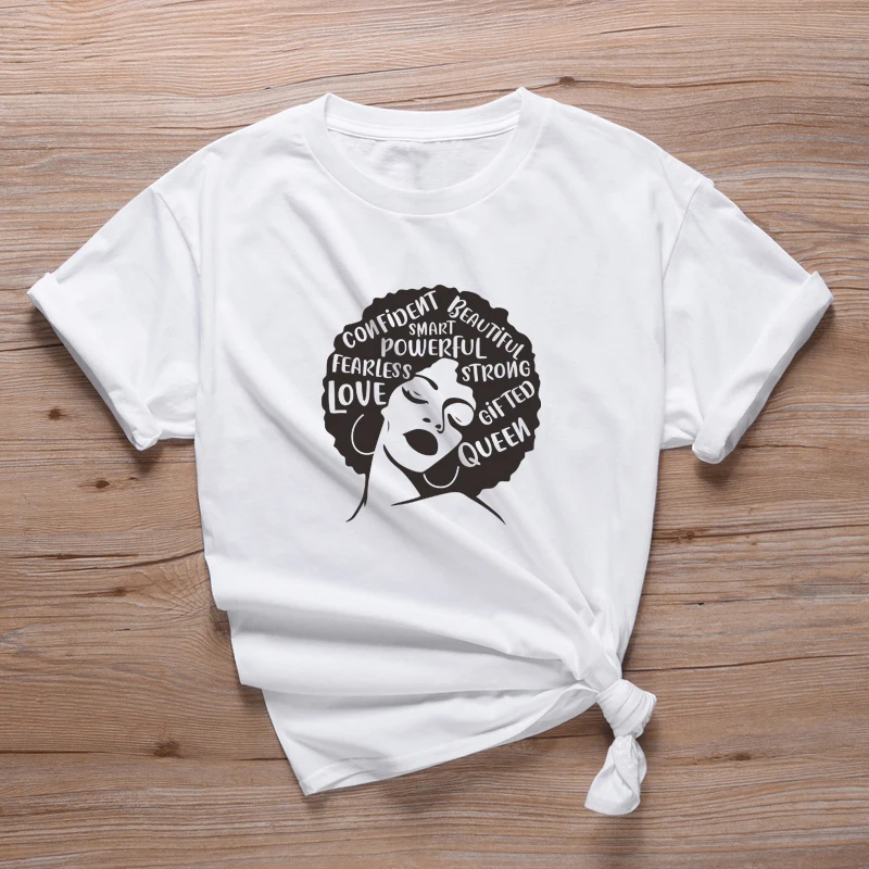 Wholesale And Drop Ship Powerful Black Queen T Shirts Afro Lady Graphic Tees Womens Melanin Tshirts
Wholesale And Drop Ship Powerful Black Queen T Shirts Afro Lady Graphic Tees Womens Melanin Tshirts