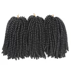 premium synthetic hair spring twist braiding hair 8inch nubian twist braid hair