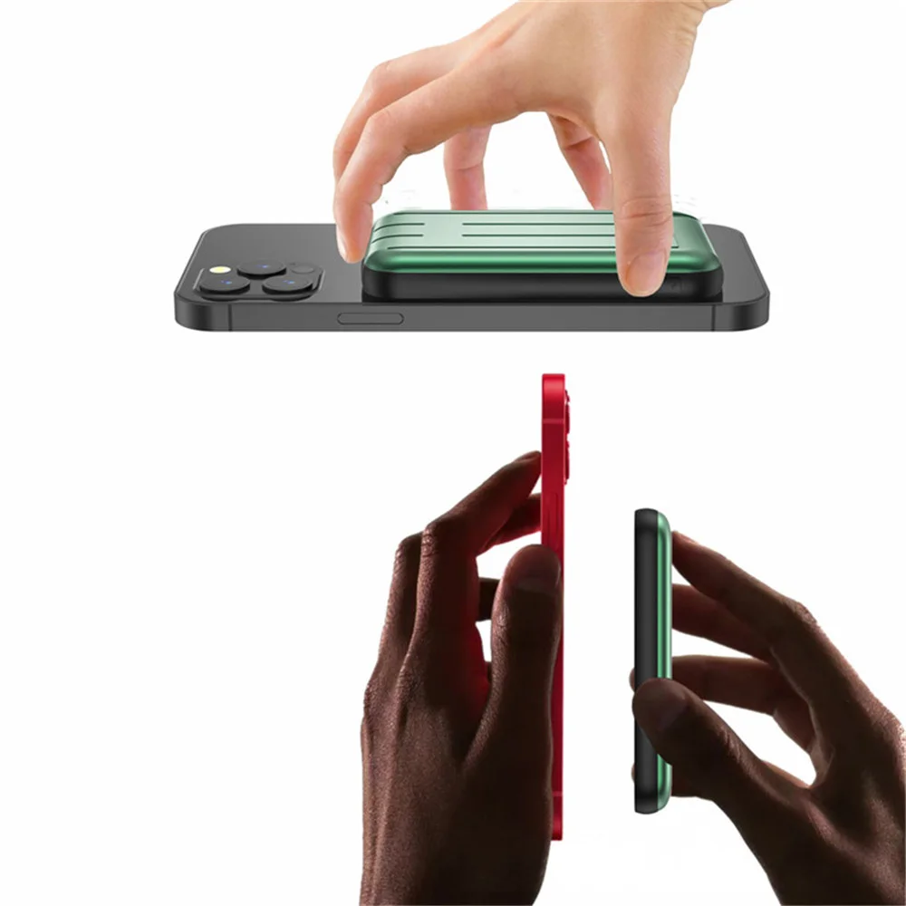 Wholesale 2021 5000mAh mini portable clip back magnetic wireless charging power bank For phone 12 powerbank 
Wholesale 2021 5000mAh mini portable clip back magnetic wireless charging power bank For phone 12 powerbank