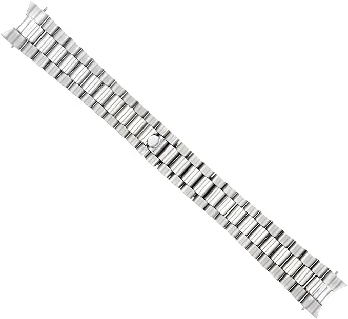 20mm Silver 2tone Gold President Watch Band Bracelet Compatible with Rolex Datejust Stainless Steel Solid Curved End Link
20mm Silver 2tone Gold President Watch Band Bracelet Compatible with Rolex Datejust Stainless Steel Solid Curved End Link