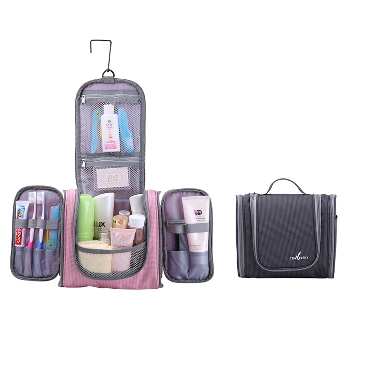 Travelsky portable makeup cosmetic large hanging travel toiletry wash bag for women, Black;pink;blue;orange
Travelsky portable makeup cosmetic large hanging travel toiletry wash bag for women, Black;pink;blue;orange