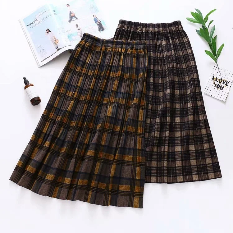 B62353A Korean women's wholesale 2019 autumn and winter new elastic waist wool pleated half skirt
B62353A Korean women's wholesale 2019 autumn and winter new elastic waist wool pleated half skirt
