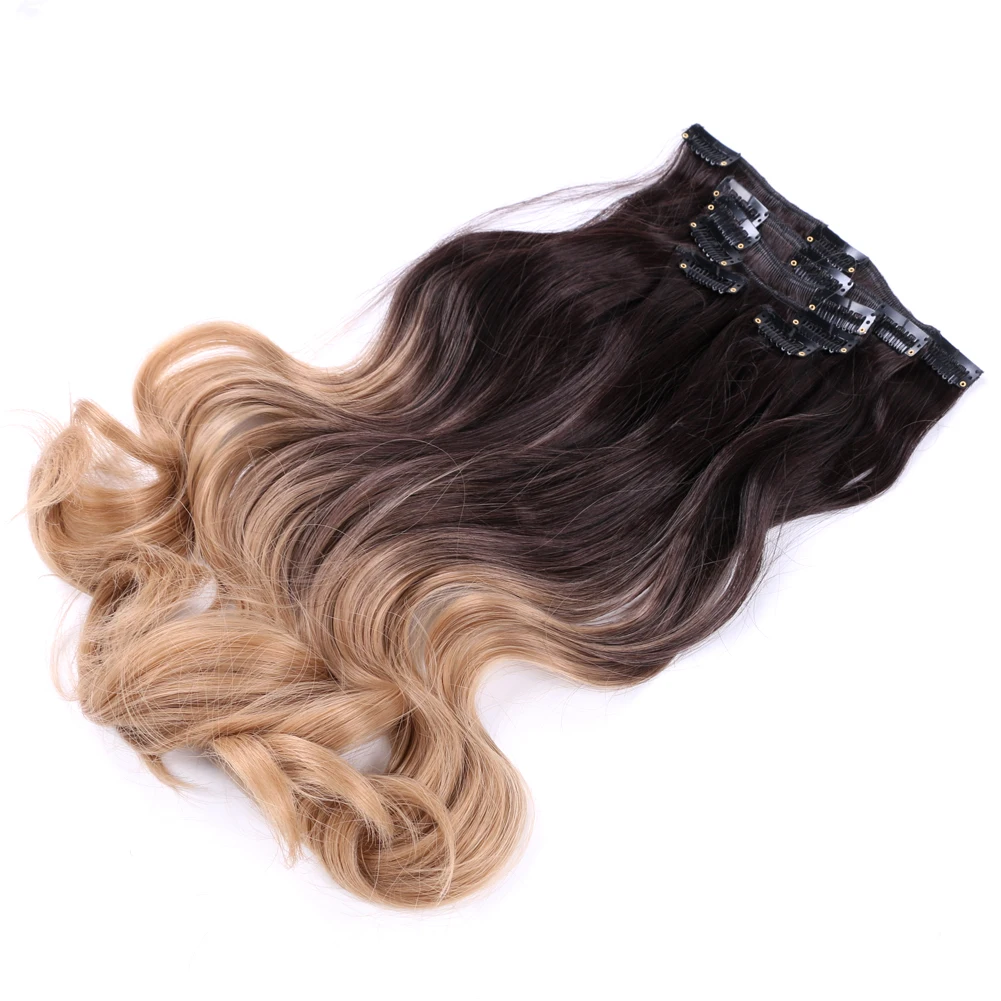 High Temperature Fiber Synthetic Natural Smooth No trace Six-piece Two Colors Hair Extensions Wave Wigs, Picture color
High Temperature Fiber Synthetic Natural Smooth No trace Six-piece Two Colors Hair Extensions Wave Wigs, Picture color