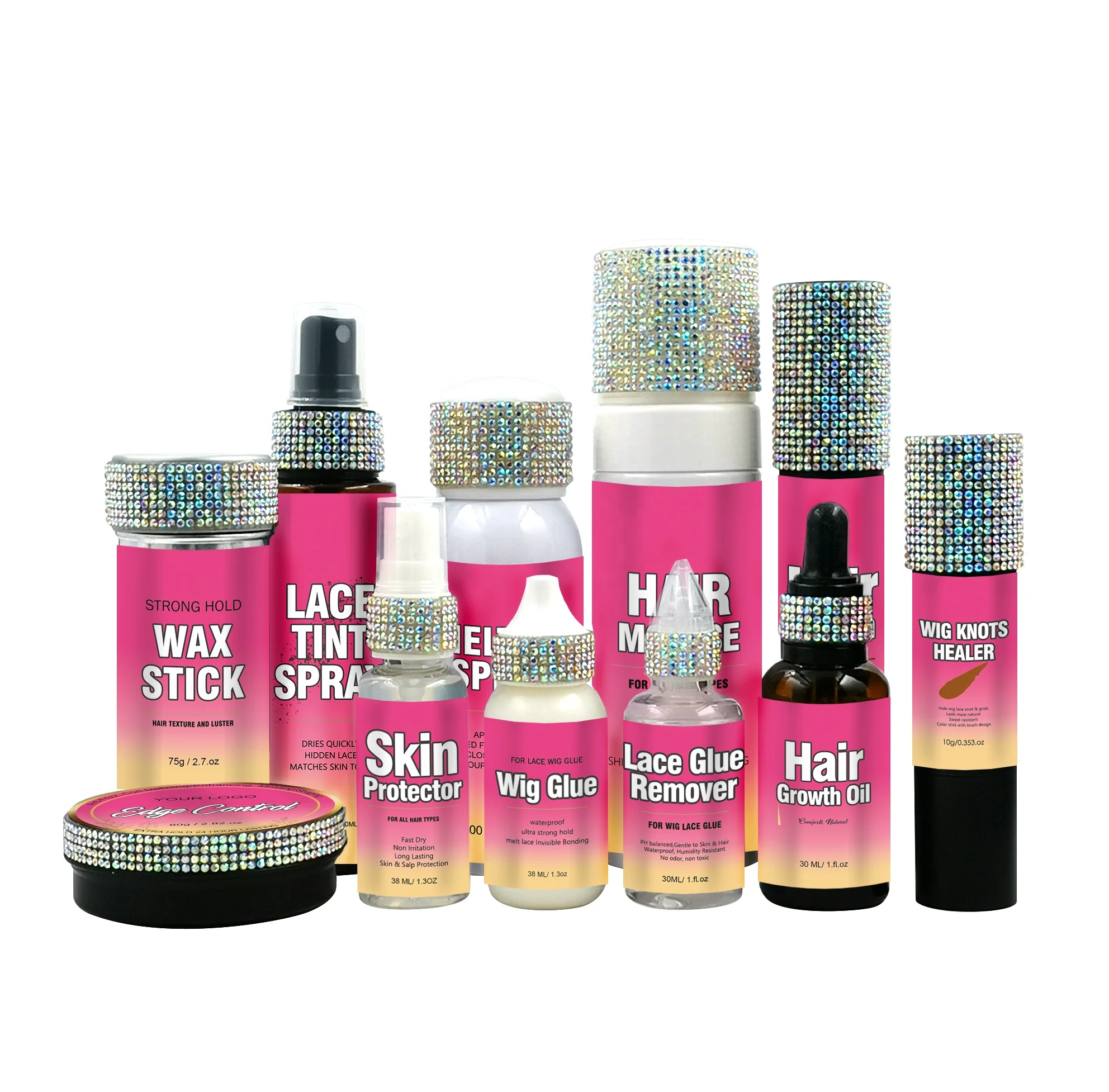 Bling Diamond Glitter Lace Glue Tint Spray Wig Install Kit For Lace Frontals And Closures
Bling Diamond Glitter Lace Glue Tint Spray Wig Install Kit For Lace Frontals And Closures