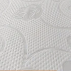 Home textile jacquard knitted printed heat-insulation 100% shiny polyester stripes mattress ticking fabric