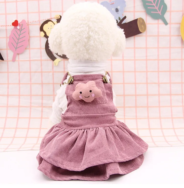 Spring And Summer Cloud Suspender Trousers And Skirt Pet Clothing Thin Dog Clothes, Pink,brown
Spring And Summer Cloud Suspender Trousers And Skirt Pet Clothing Thin Dog Clothes, Pink,brown