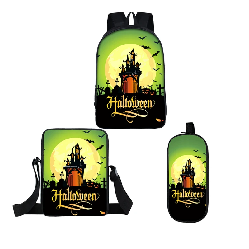 Coolest 3 Pieces/Set Hot Sales Design Print School Backpacks with Pencil Bag and Mini Messenger Bag Halloween Best Gift for Kids, Black
Coolest 3 Pieces/Set Hot Sales Design Print School Backpacks with Pencil Bag and Mini Messenger Bag Halloween Best Gift for Kids, Black