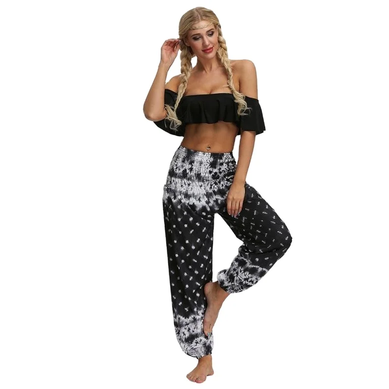 Plus Size Tie Dye Printing Bohemian Wholeware Yoga Harem Pants Women, As picture or customized make
Plus Size Tie Dye Printing Bohemian Wholeware Yoga Harem Pants Women, As picture or customized make