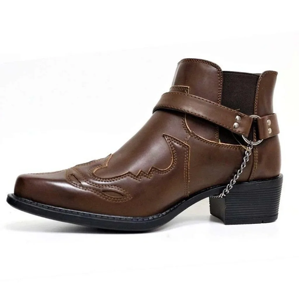 Shangzhou OEM Botas de hombre 2021 New Arrivals Thick Heel Tip Fashionable Men's Boots, Khaki/brown/black
Shangzhou OEM Botas de hombre 2021 New Arrivals Thick Heel Tip Fashionable Men's Boots, Khaki/brown/black