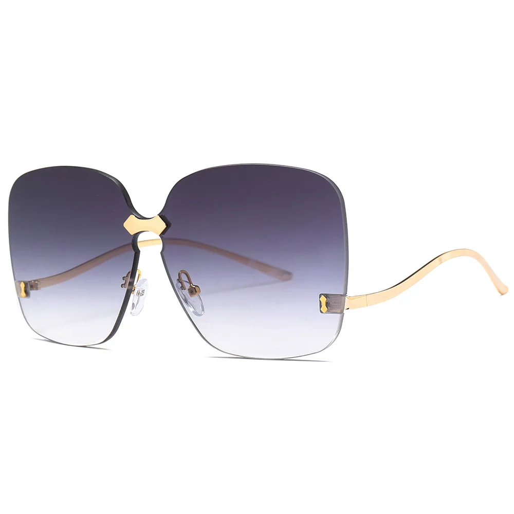 2019 new fashion trendy rimless square metal frame gradient ocean lens oversized women sun glasses shades sunglasses 2020, Custom colors
2019 new fashion trendy rimless square metal frame gradient ocean lens oversized women sun glasses shades sunglasses 2020, Custom colors